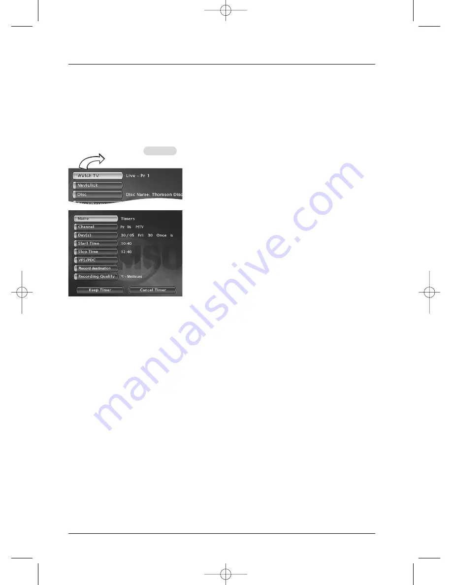 THOMSON DTH8560E Manual Download Page 10