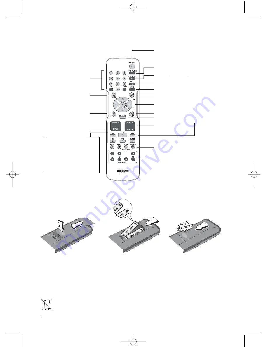 THOMSON DTH8640 User Manual Download Page 2