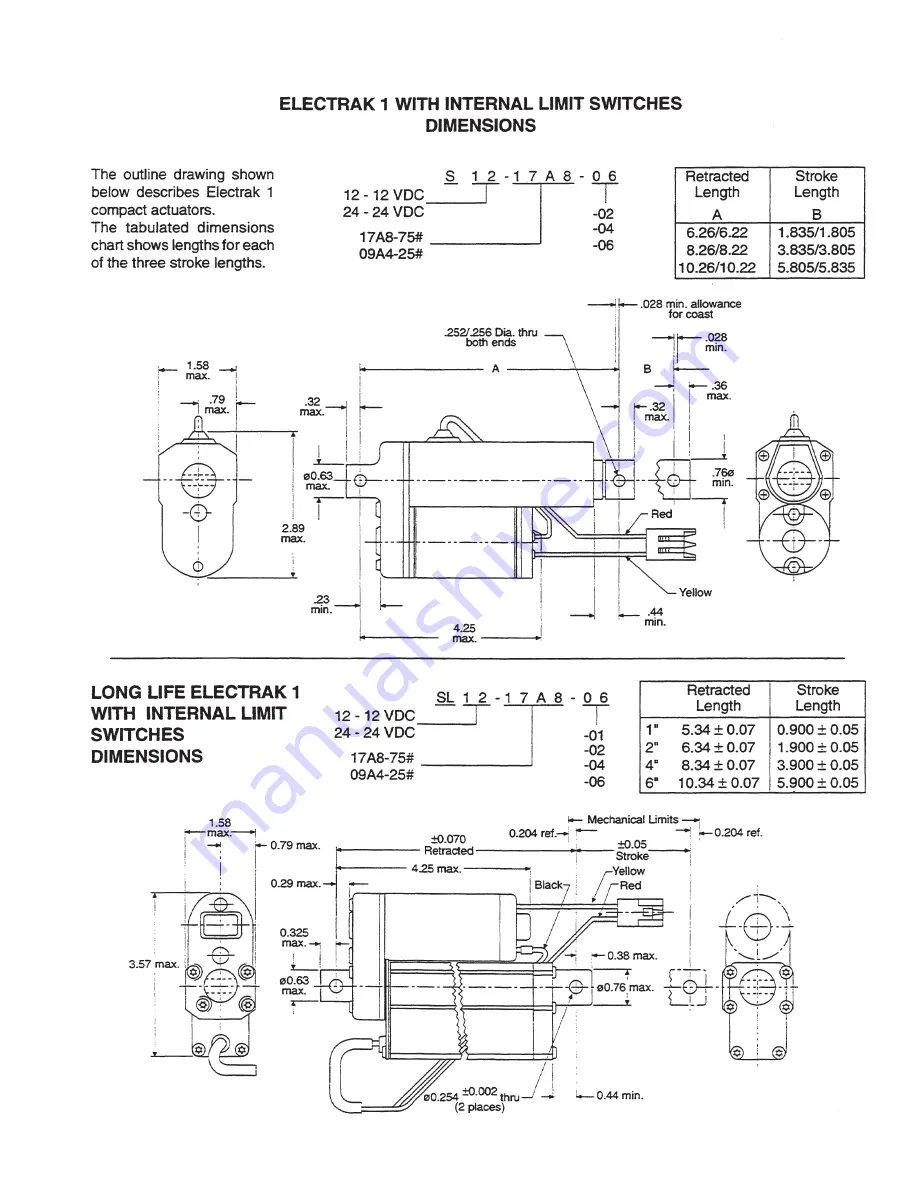 THOMSON Electrak 1 Series Скачать руководство пользователя страница 9