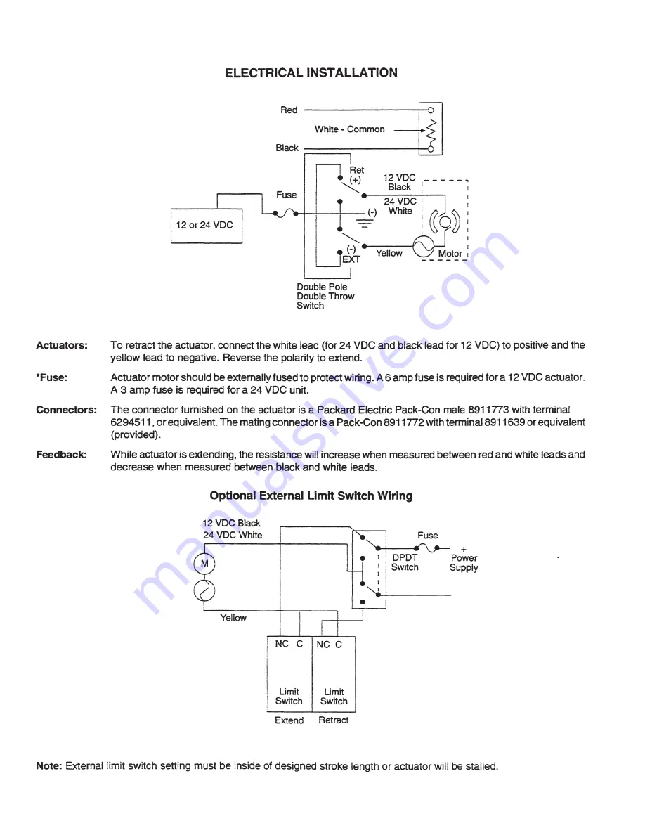 THOMSON Electrak 1 Series Скачать руководство пользователя страница 12