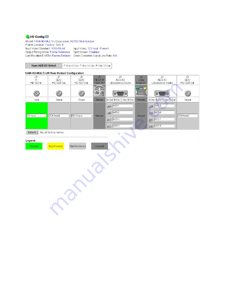 THOMSON Grass Valley KAM-HD-MULTI Instruction Manual Download Page 46