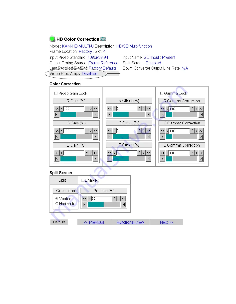 THOMSON Grass Valley KAM-HD-MULTI Instruction Manual Download Page 59