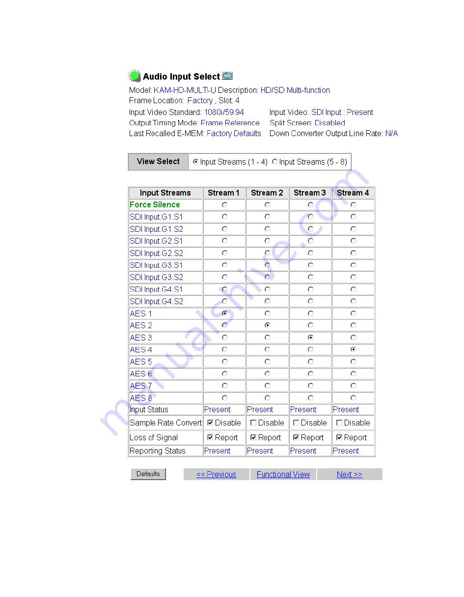 THOMSON Grass Valley KAM-HD-MULTI Instruction Manual Download Page 70