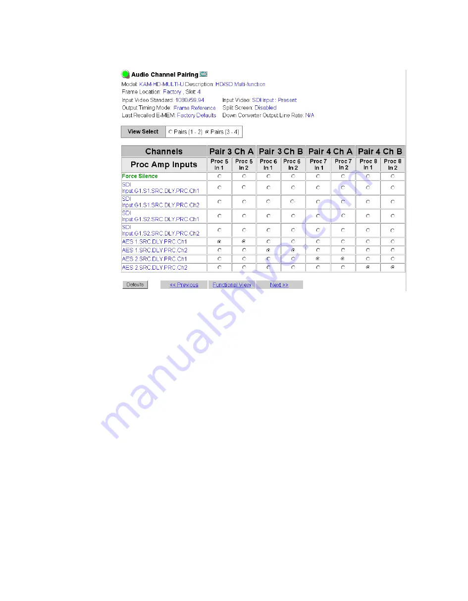 THOMSON Grass Valley KAM-HD-MULTI Instruction Manual Download Page 78