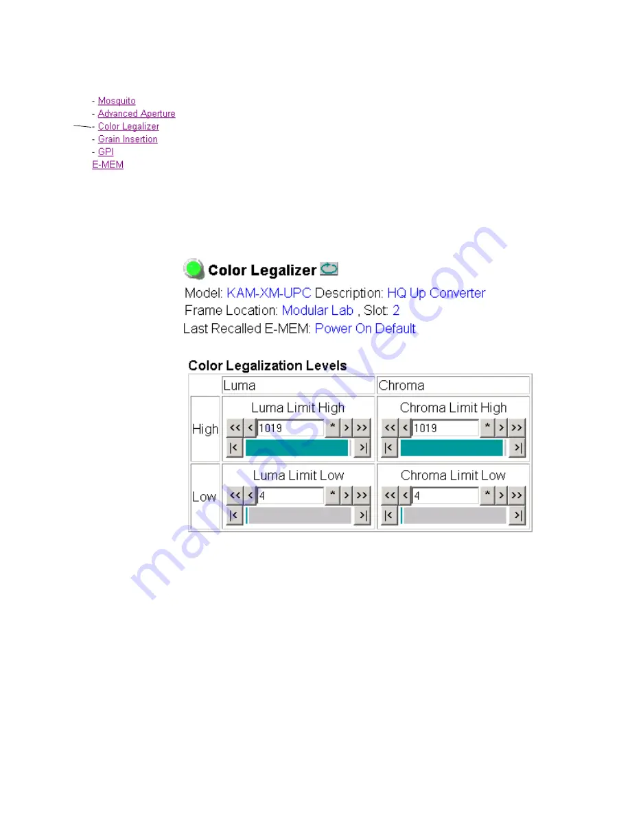 THOMSON Grass Valley KAM-XM Series Скачать руководство пользователя страница 56