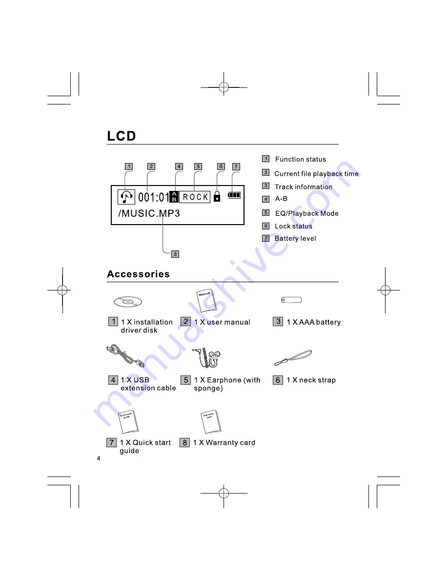 THOMSON Lyra PDP5512K User Manual Download Page 5