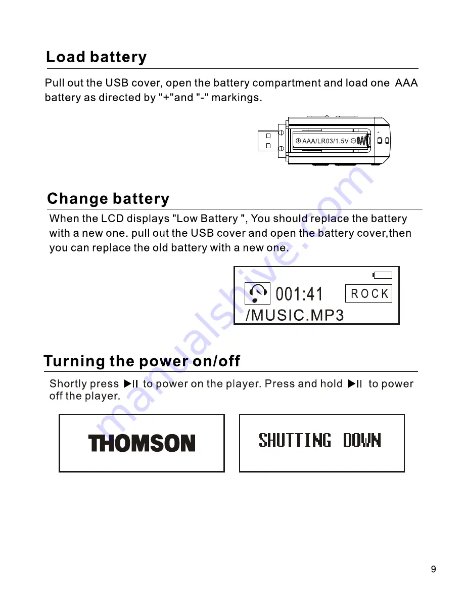 THOMSON Lyra PDP9512K User Manual Download Page 10