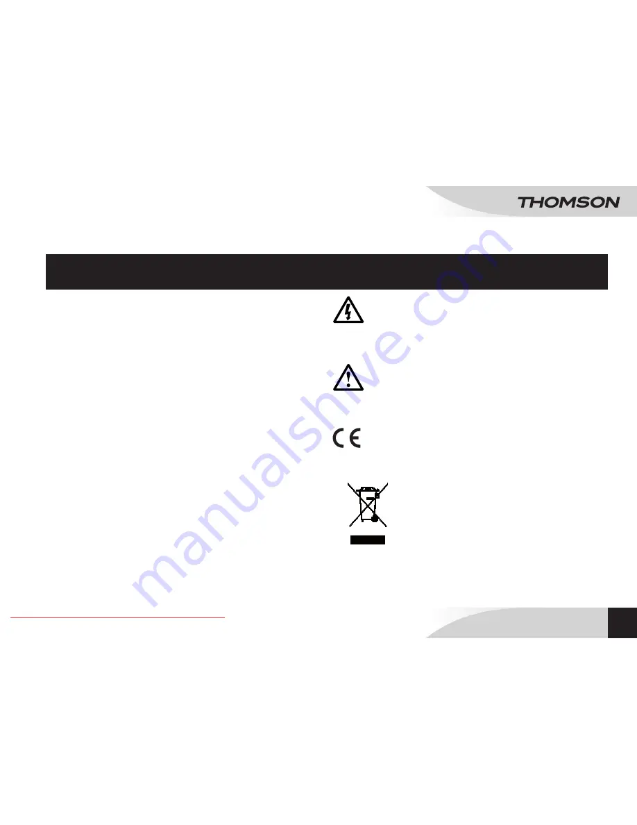 THOMSON RCD203U User Manual Download Page 5