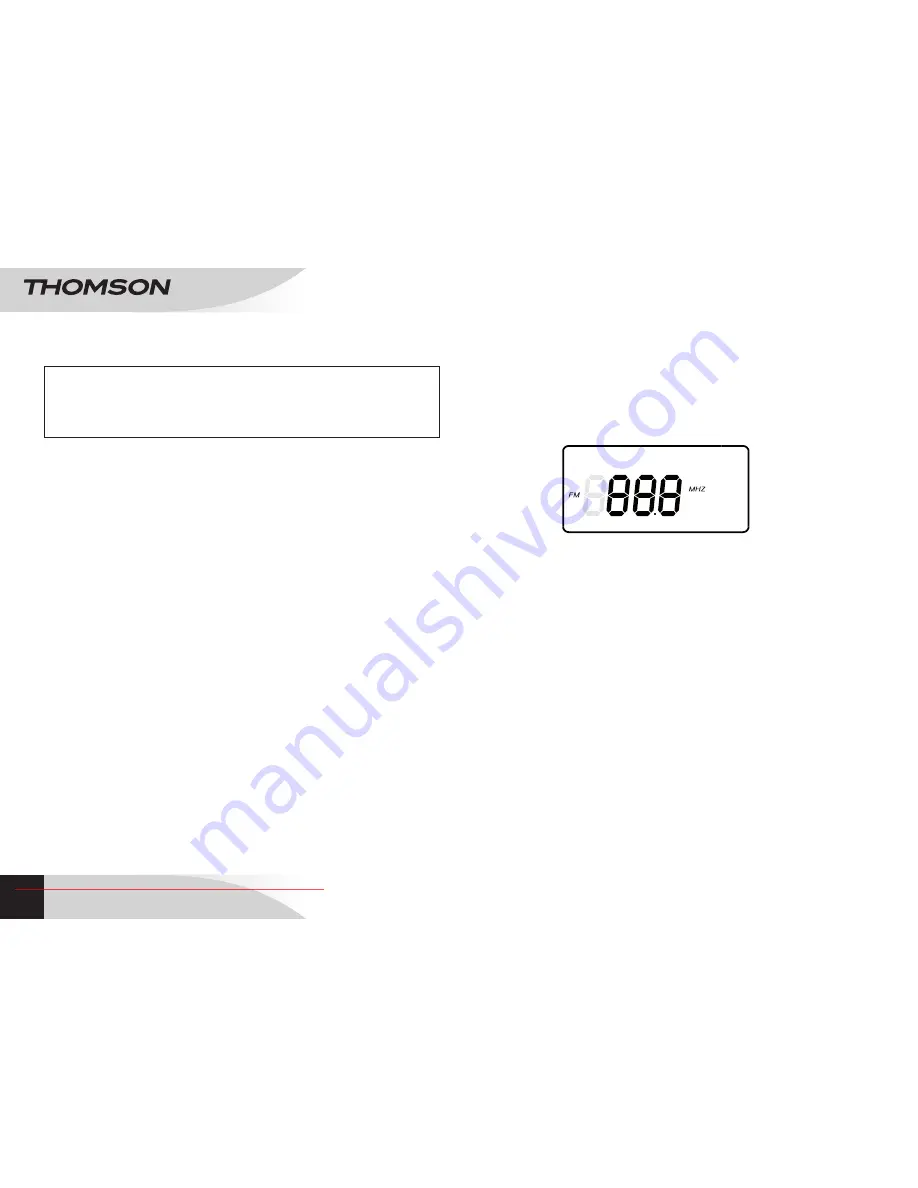 THOMSON RCD203U User Manual Download Page 12