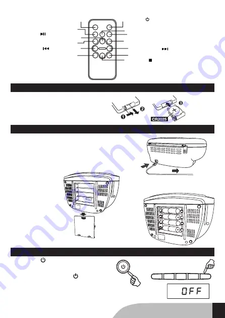 THOMSON RCD400BT Operating Instructions Manual Download Page 4