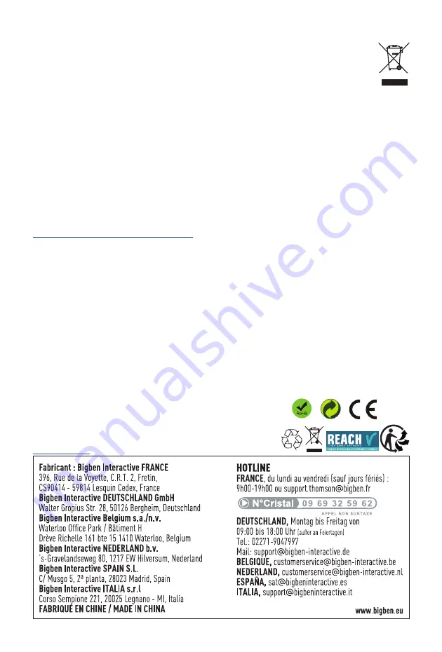 THOMSON RK200DABCD Operating Instructions Manual Download Page 123