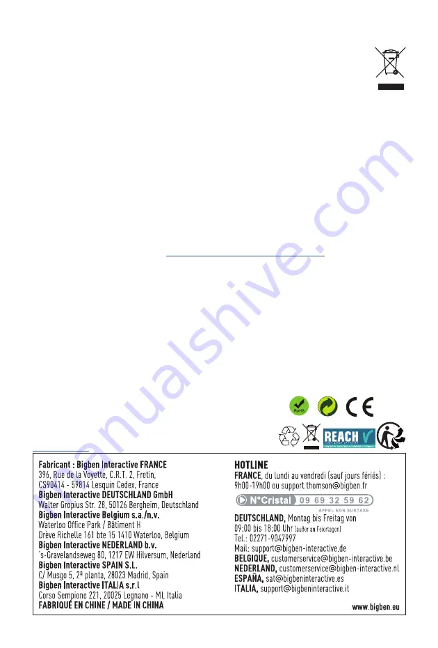 THOMSON RK200DABCD Operating Instructions Manual Download Page 199