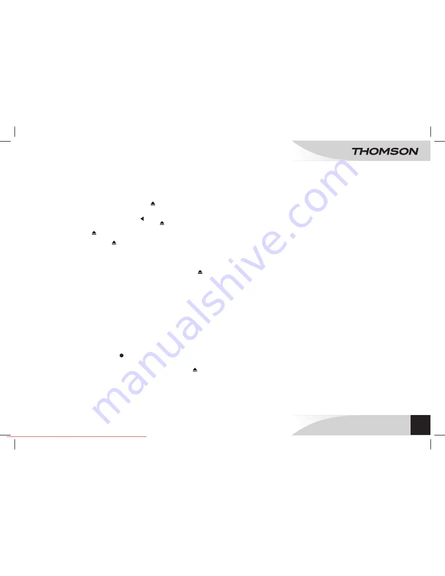 THOMSON RK300CDU User Manual Download Page 31