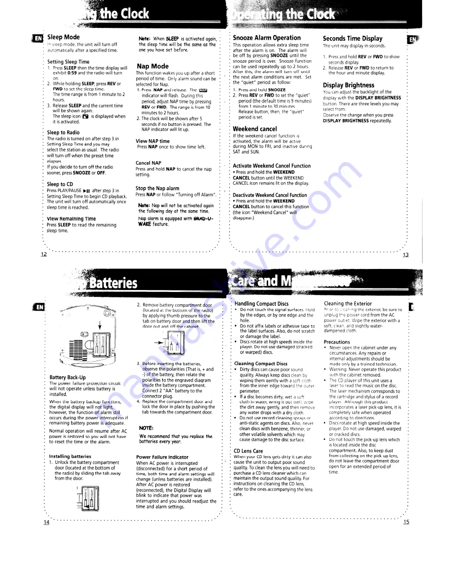 THOMSON RR520U User Manual Download Page 4