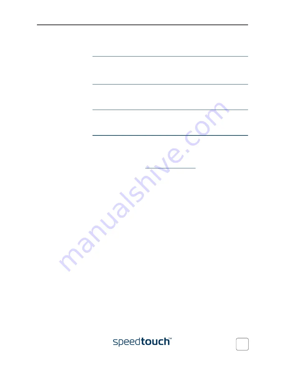 THOMSON SPEEDTOUCH 190 Setup And User Manual Download Page 7