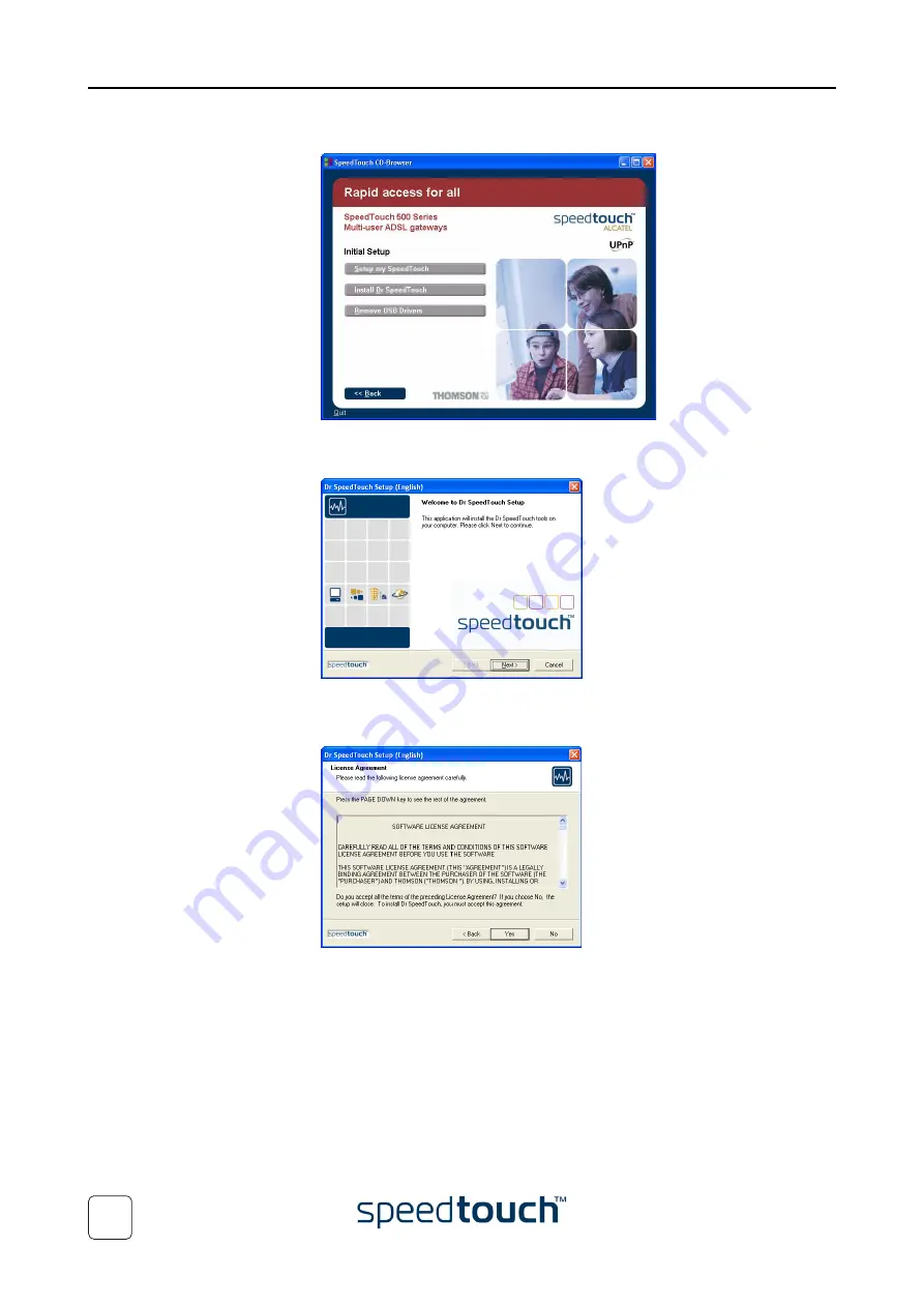 THOMSON SpeedTouch 500 Series Setup And User Manual Download Page 34