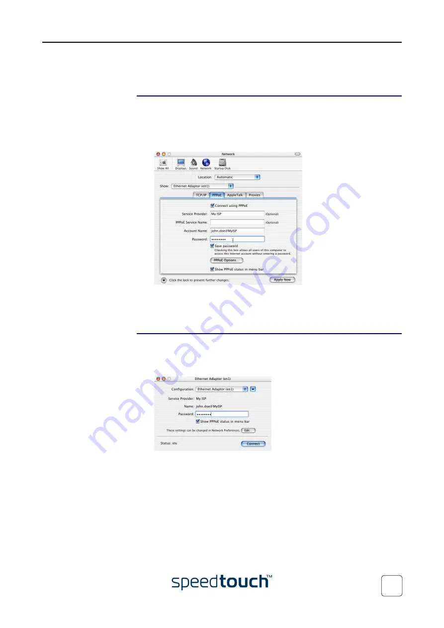 THOMSON SpeedTouch 500 Series Setup And User Manual Download Page 45