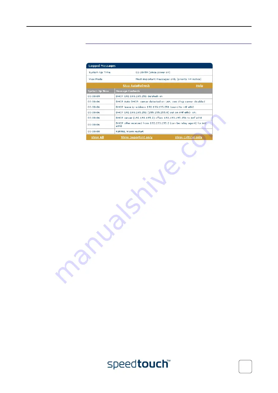 THOMSON SpeedTouch 500 Series Setup And User Manual Download Page 53