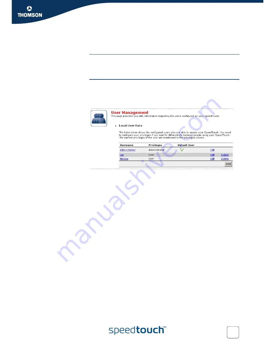 THOMSON SpeedTouch 576 User Manual Download Page 91