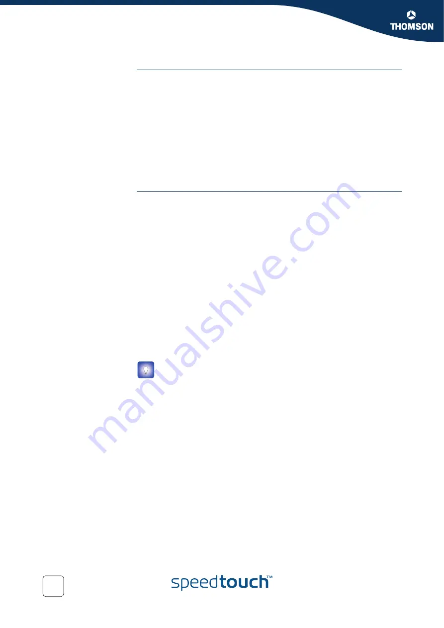 THOMSON SpeedTouch 580 Installation And Setup Manual Download Page 10