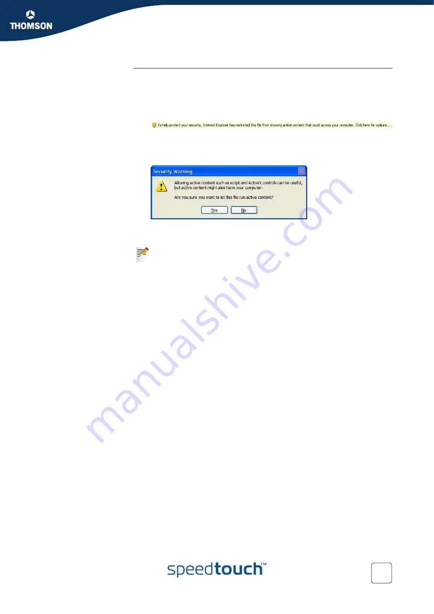 THOMSON SpeedTouch 580 Installation And Setup Manual Download Page 45