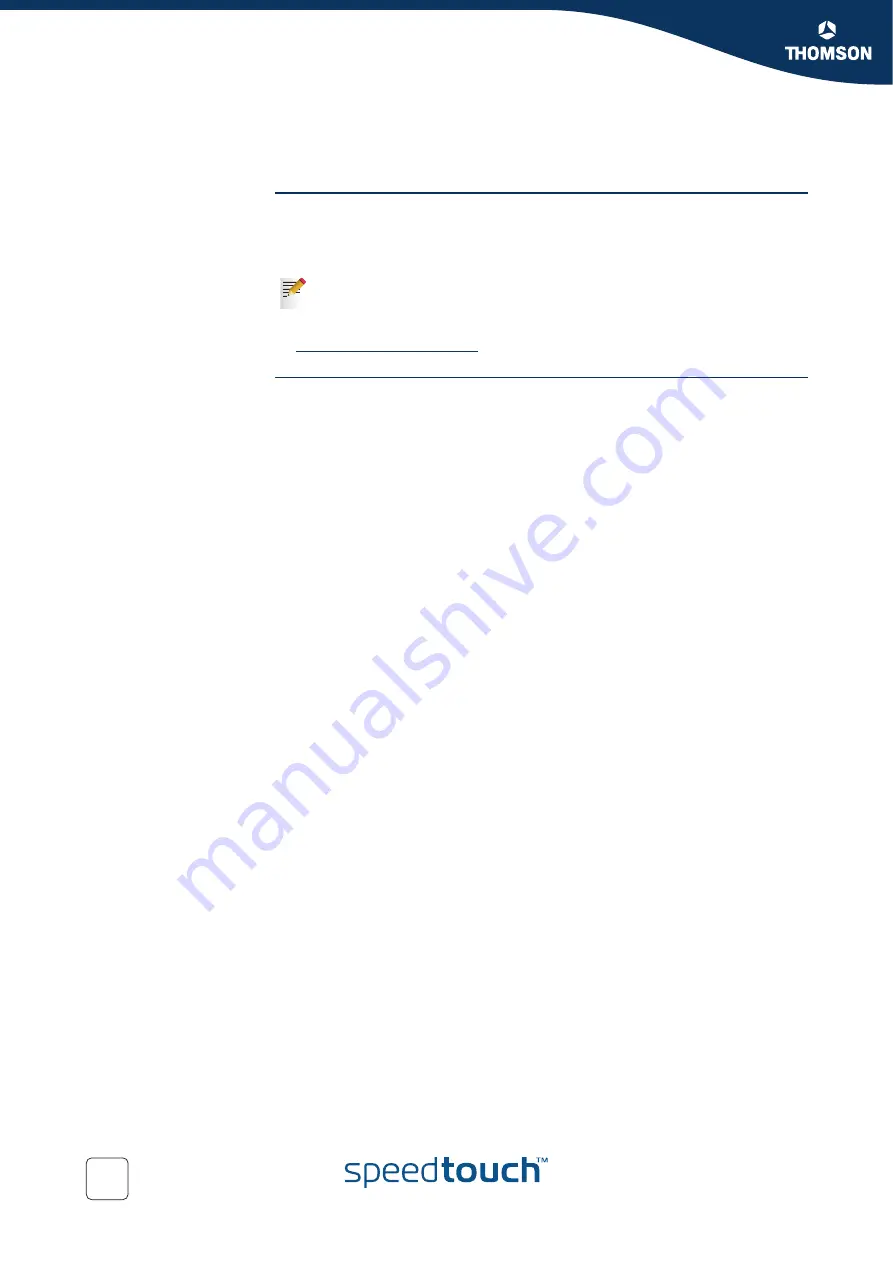 THOMSON SpeedTouch 580 Installation And Setup Manual Download Page 46