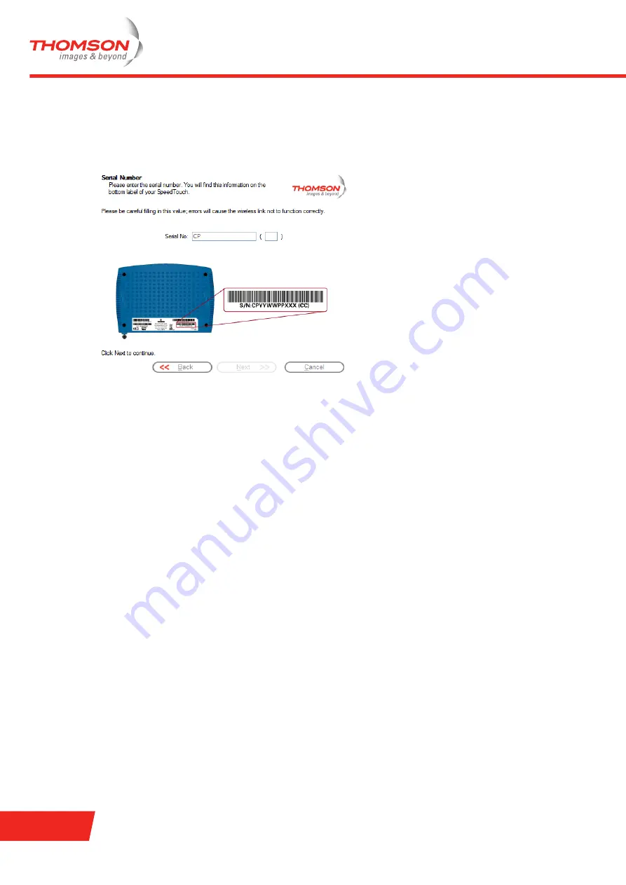 THOMSON ST716v5 Installation And Setup Manual Download Page 32