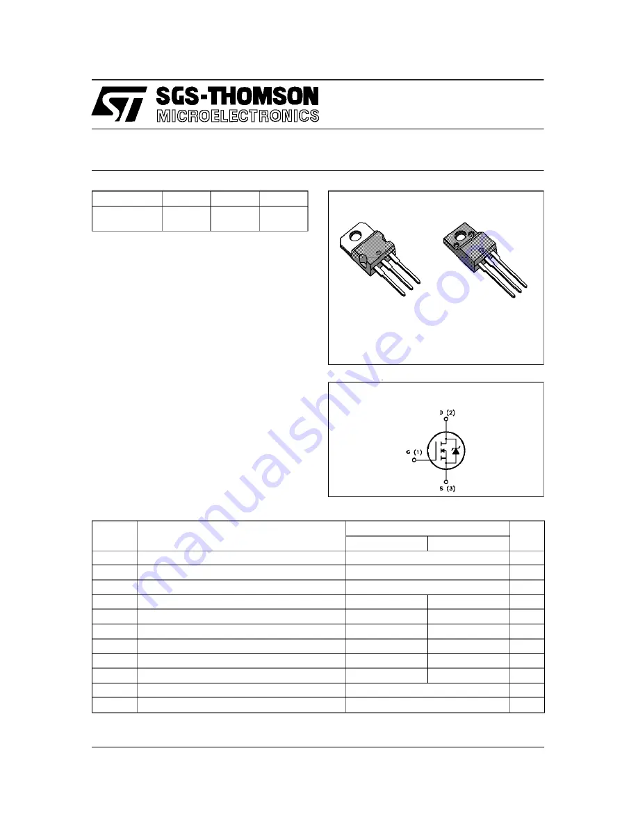 THOMSON STP6NA60 Applications Download Page 1