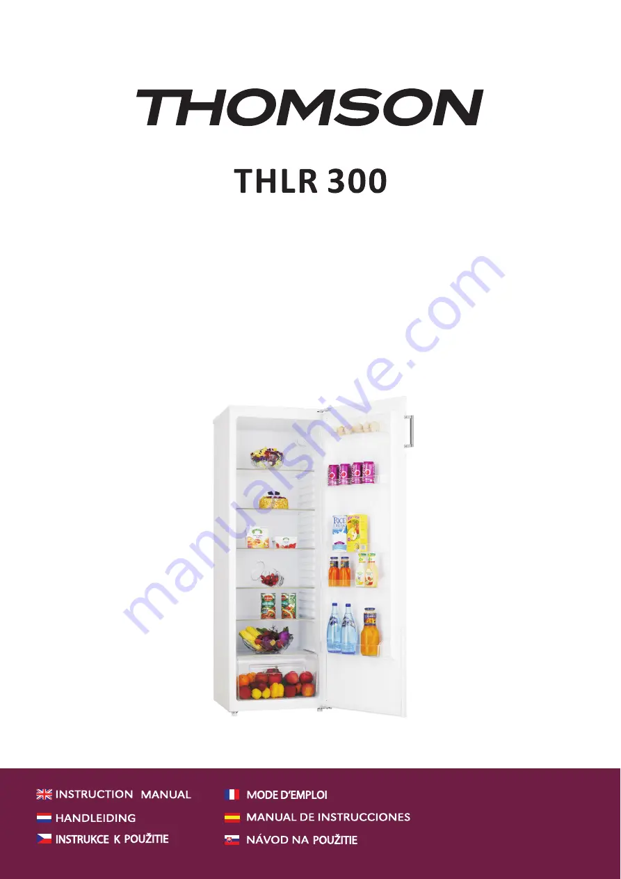 THOMSON THLR 300 Instruction Manual Download Page 1