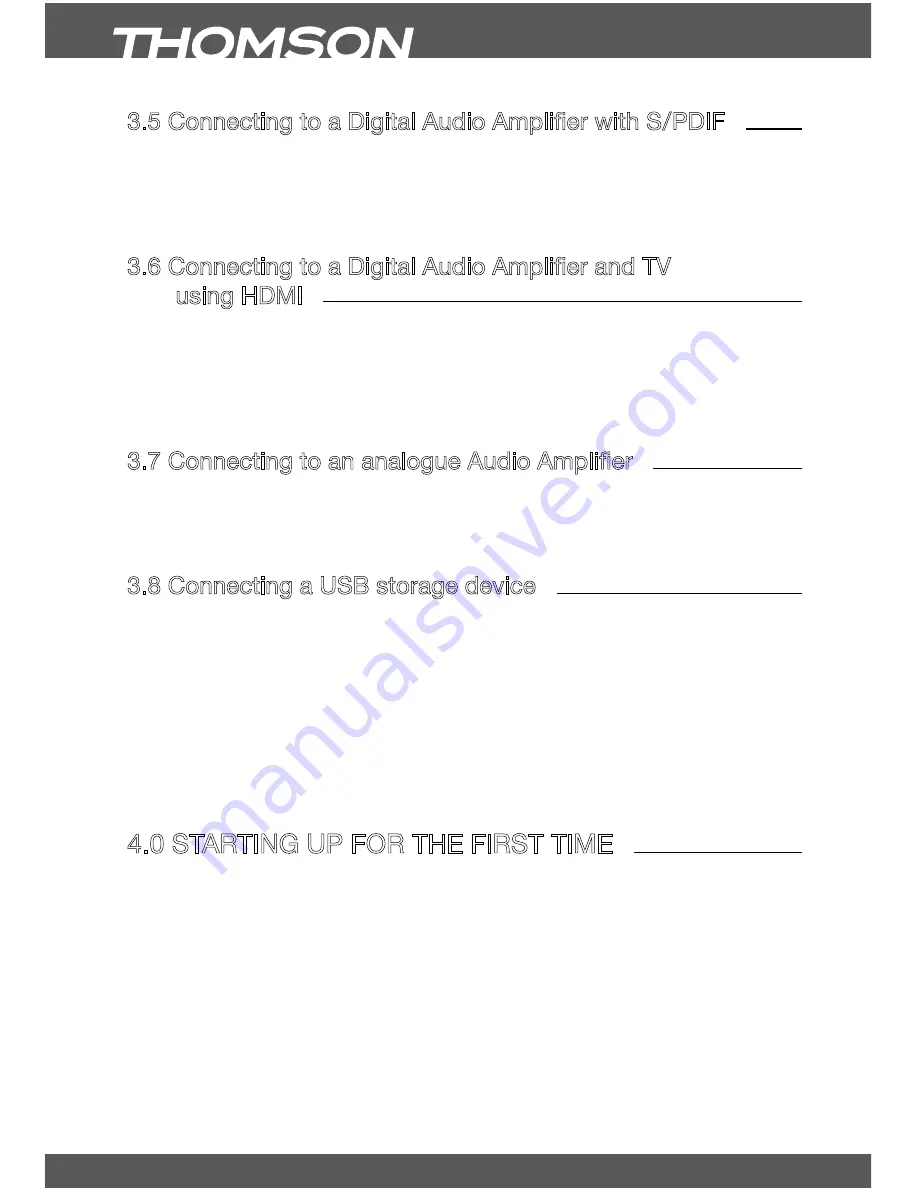 THOMSON THT502 User Manual Download Page 9