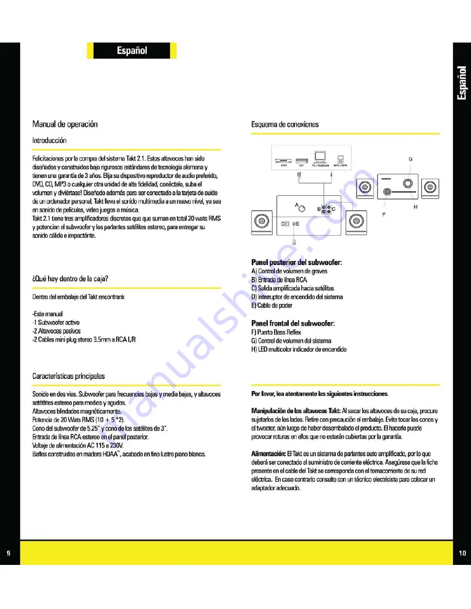 Thonet & Vander T&V Operation Manual Download Page 7