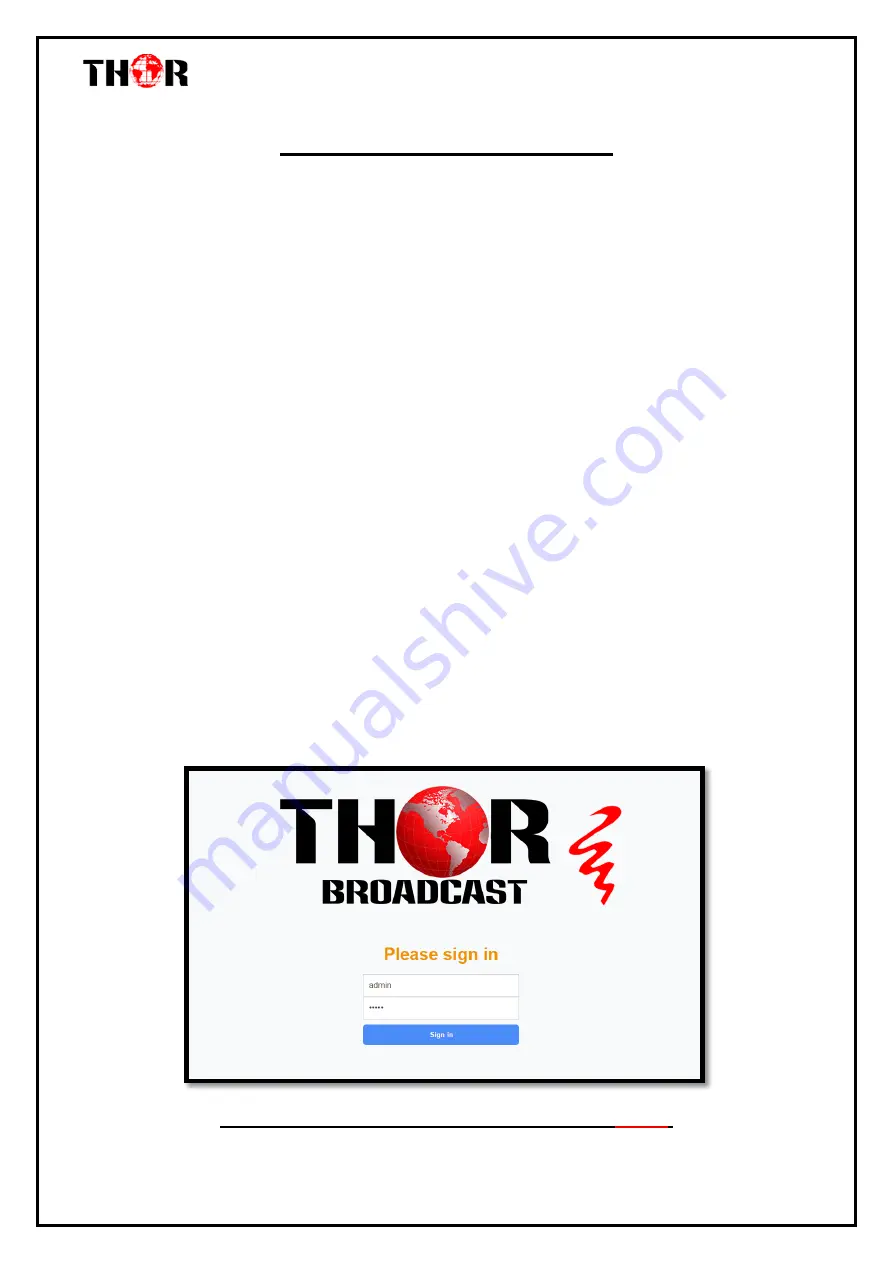 Thor Broadcast H-16QAM-IP-RF Скачать руководство пользователя страница 11