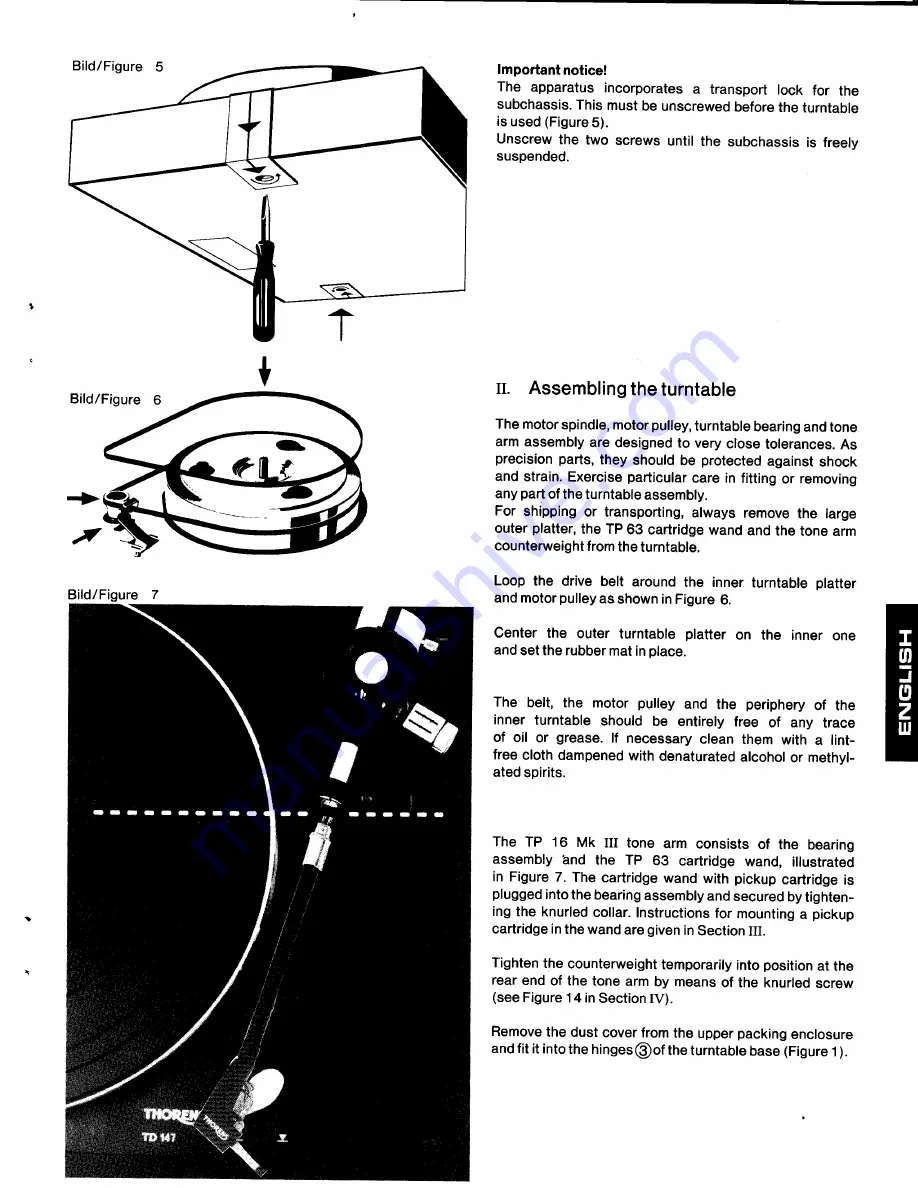 THORENS TD 147 Instruction Manual Download Page 17