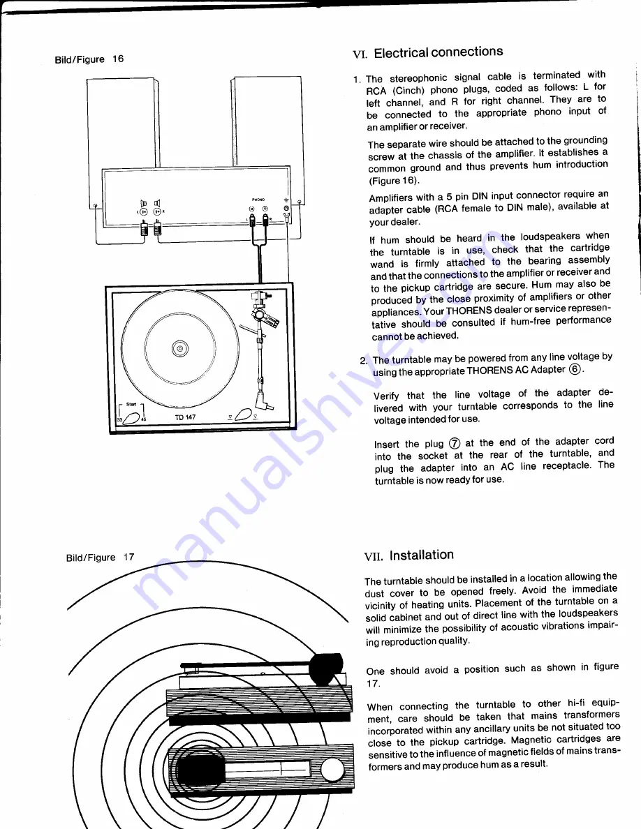 THORENS TD 147 Скачать руководство пользователя страница 22