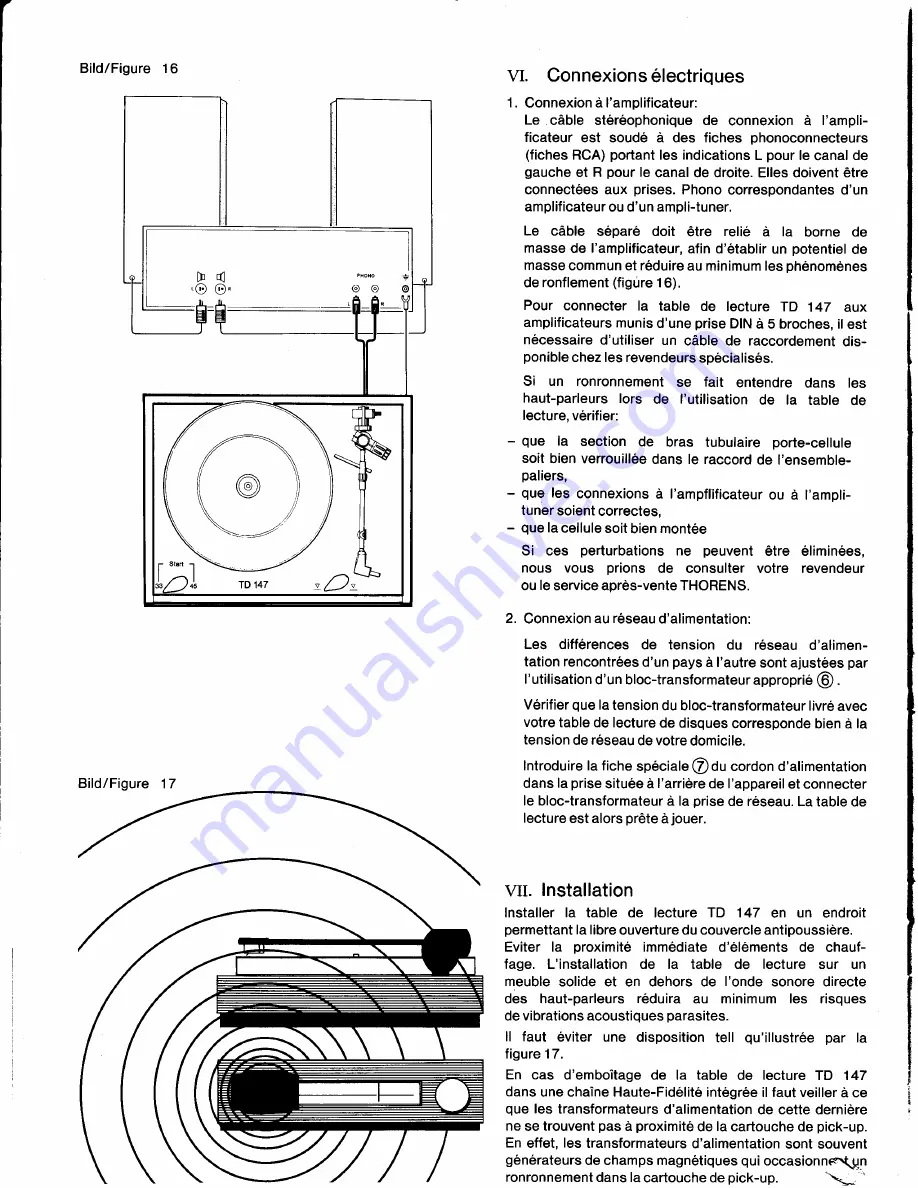 THORENS TD 147 Instruction Manual Download Page 34