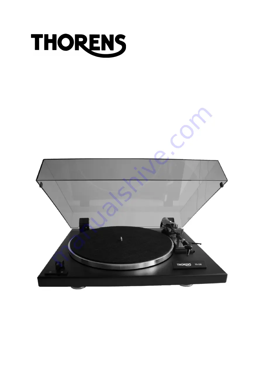 THORENS TD 235 Скачать руководство пользователя страница 1