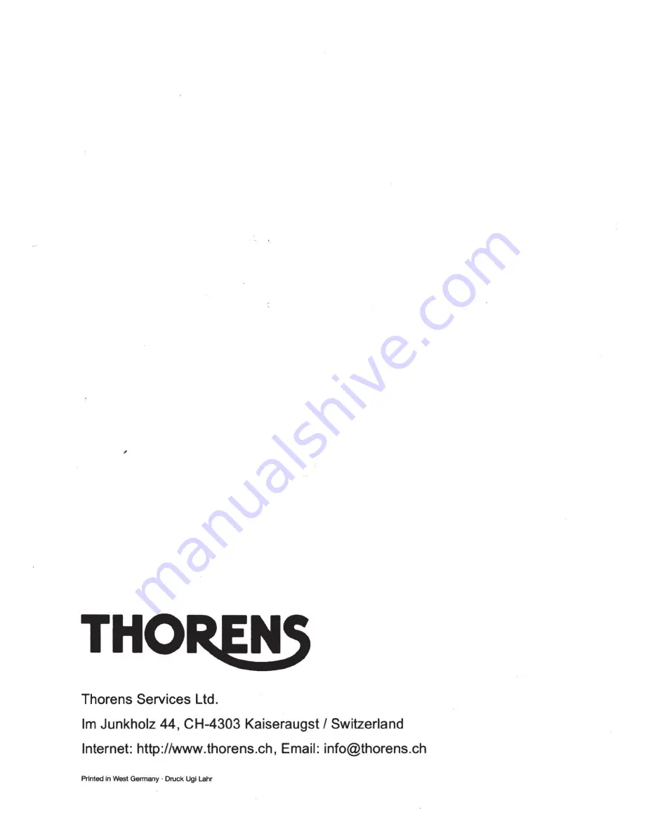 THORENS TD 240-2 Operating Instructions Manual Download Page 14