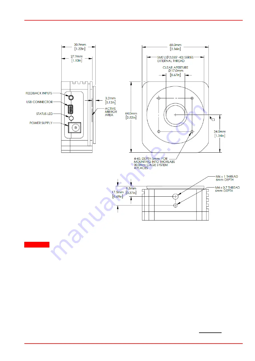 THORLABS DMH40-F01 Operation Manual Download Page 57