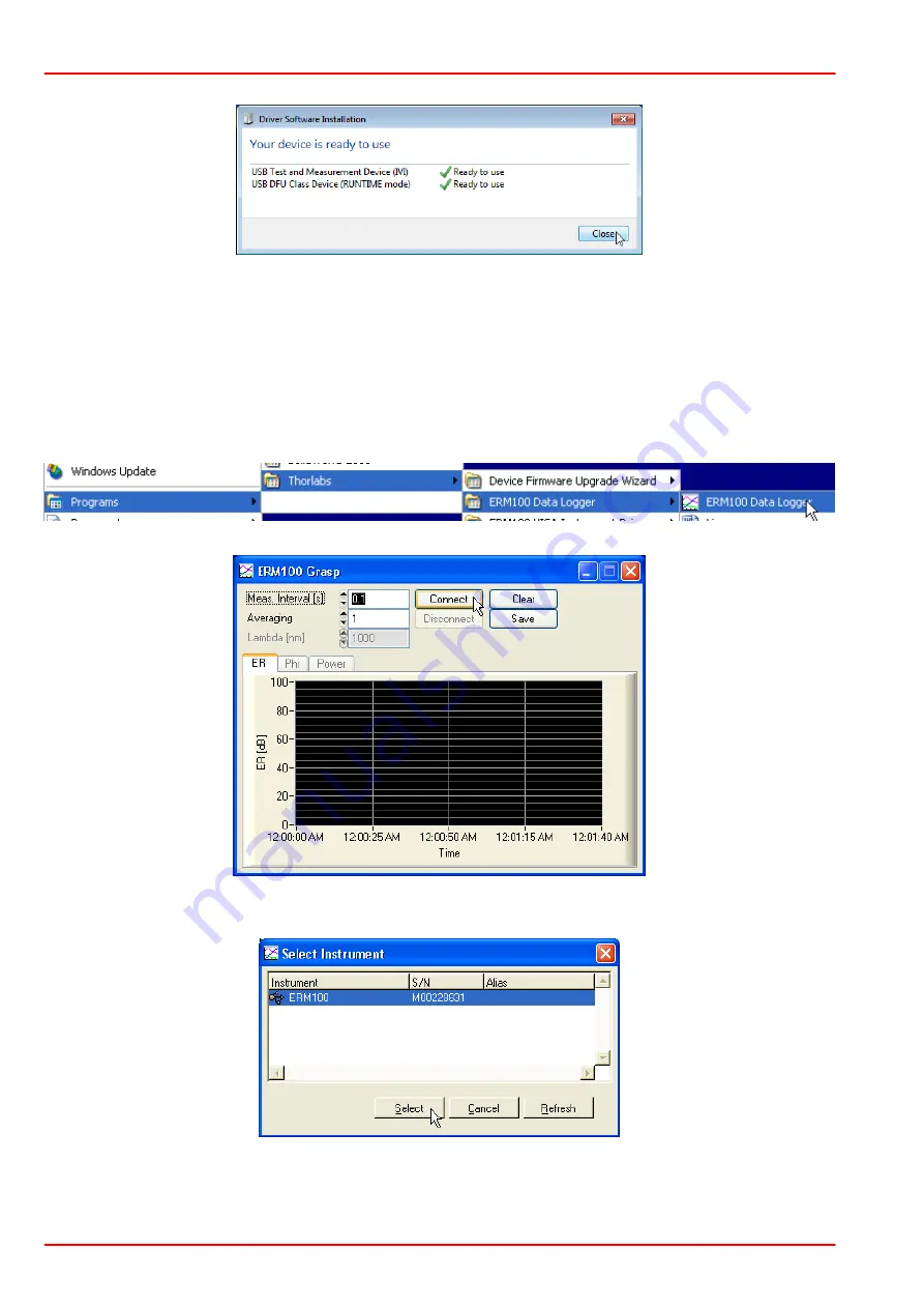 THORLABS ERM100 Operation Manual Download Page 32