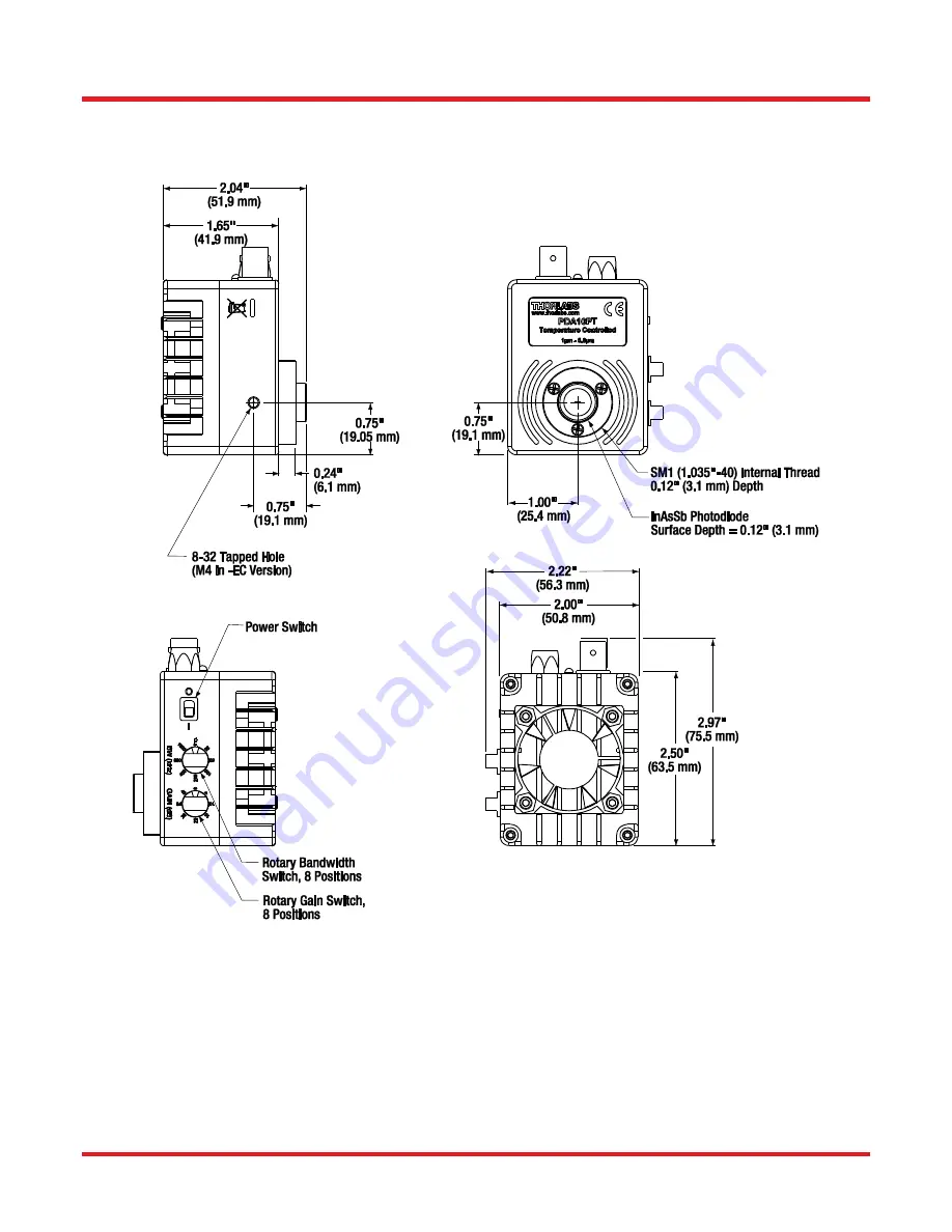 THORLABS PDA10PT User Manual Download Page 14