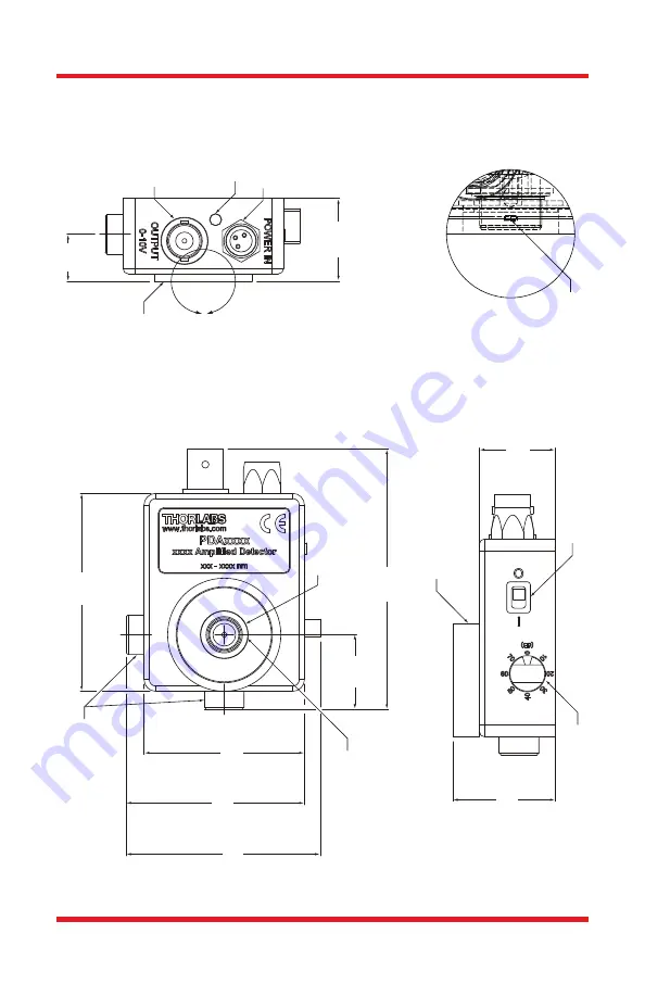 THORLABS PDA36A Скачать руководство пользователя страница 12