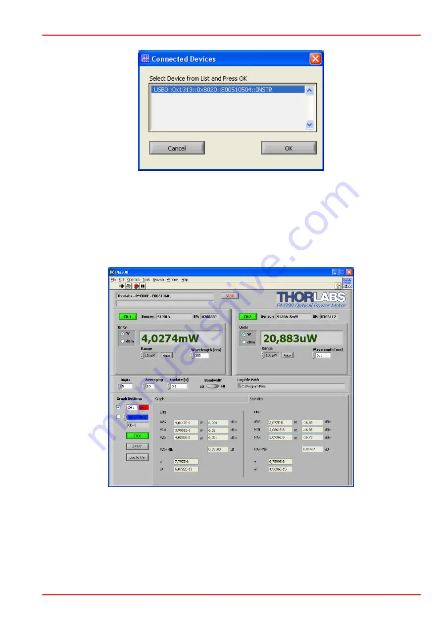 THORLABS PM320E Operation Manual Download Page 29