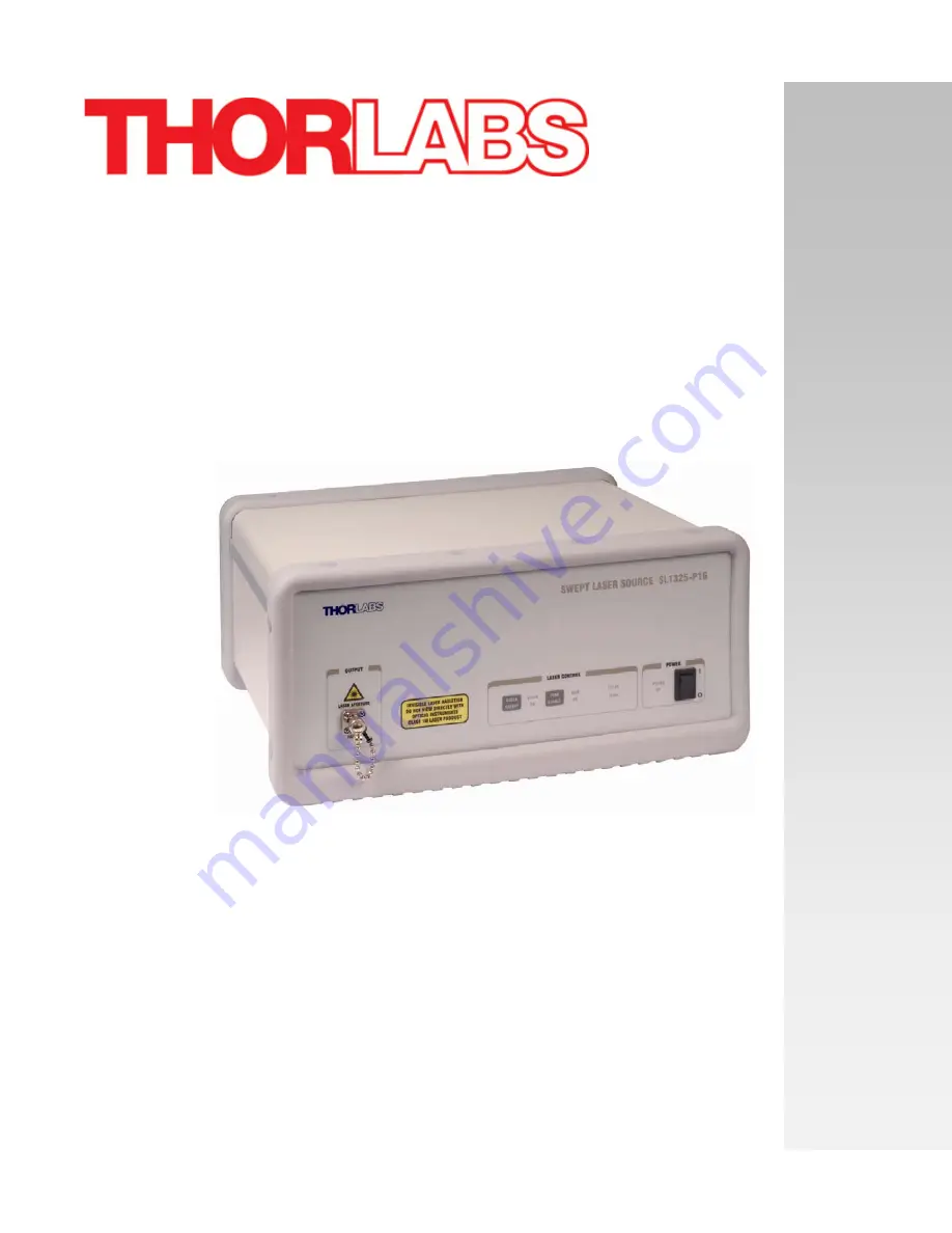 THORLABS SL1325-P16 Скачать руководство пользователя страница 1