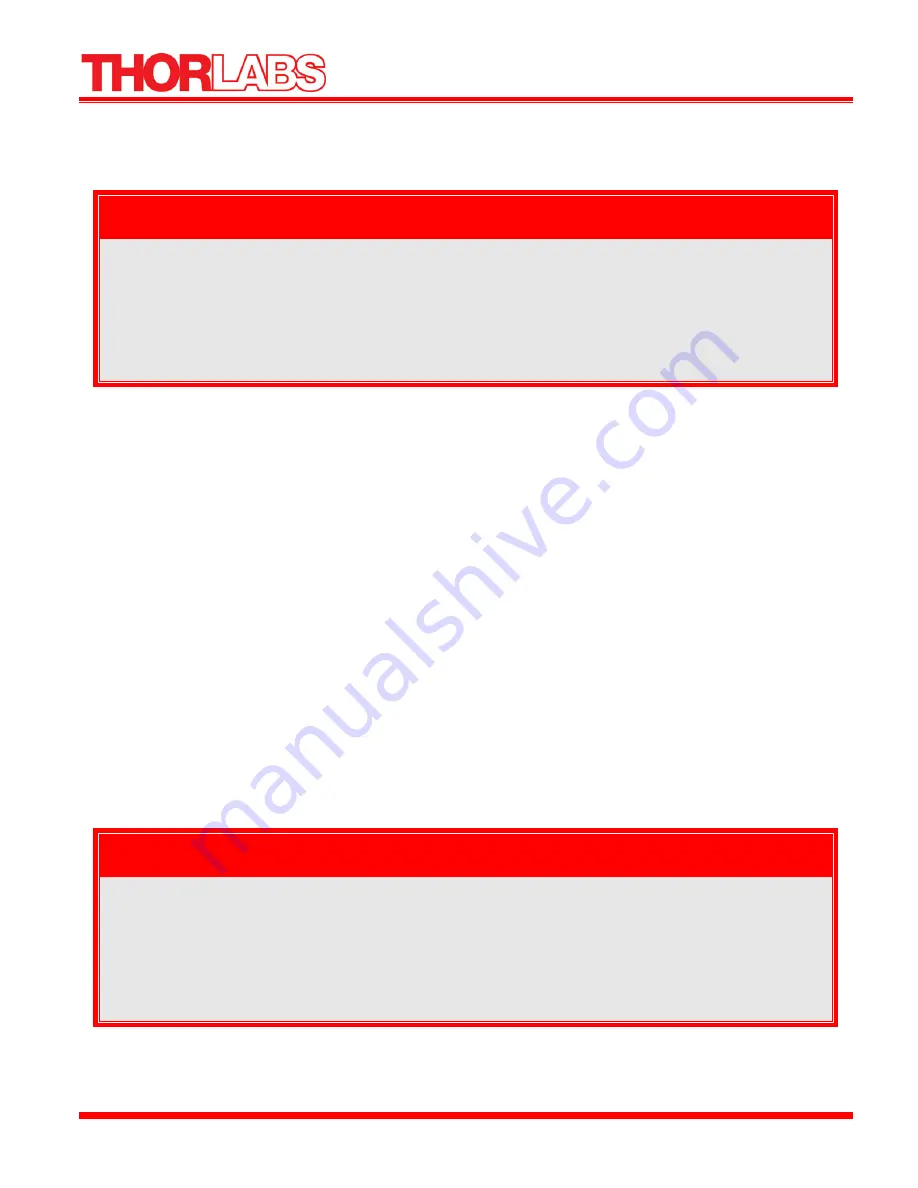 THORLABS SL1325-P16 Operating Manual Download Page 6