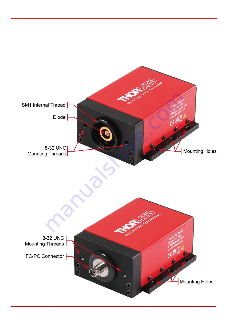 THORLABS SPDMH2 Operation Manual Download Page 7