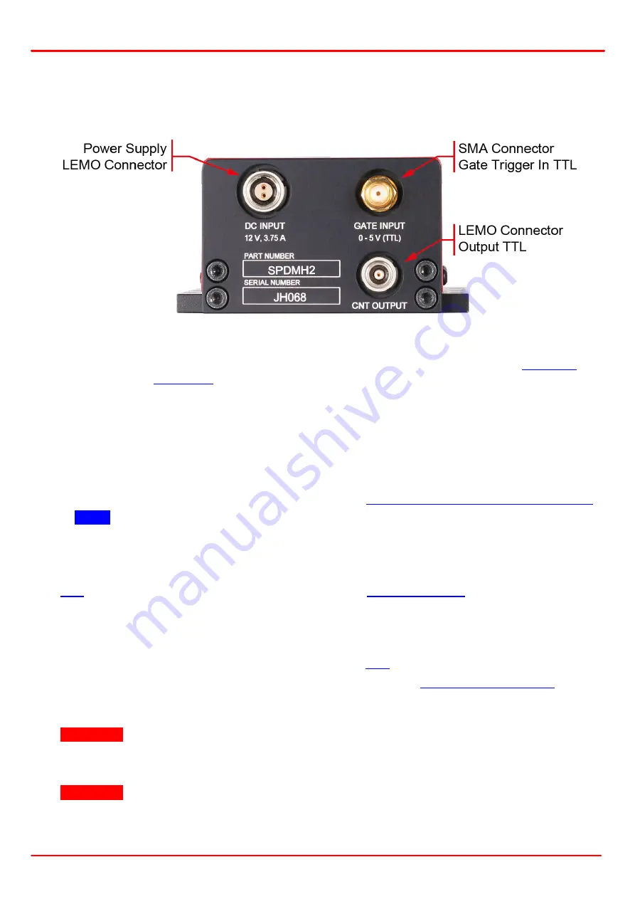 THORLABS SPDMH2 Operation Manual Download Page 8