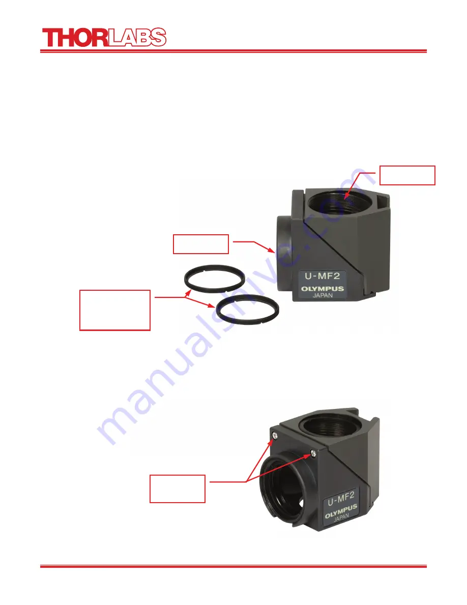 THORLABS Thorlabs MDFM-MF2 Скачать руководство пользователя страница 3