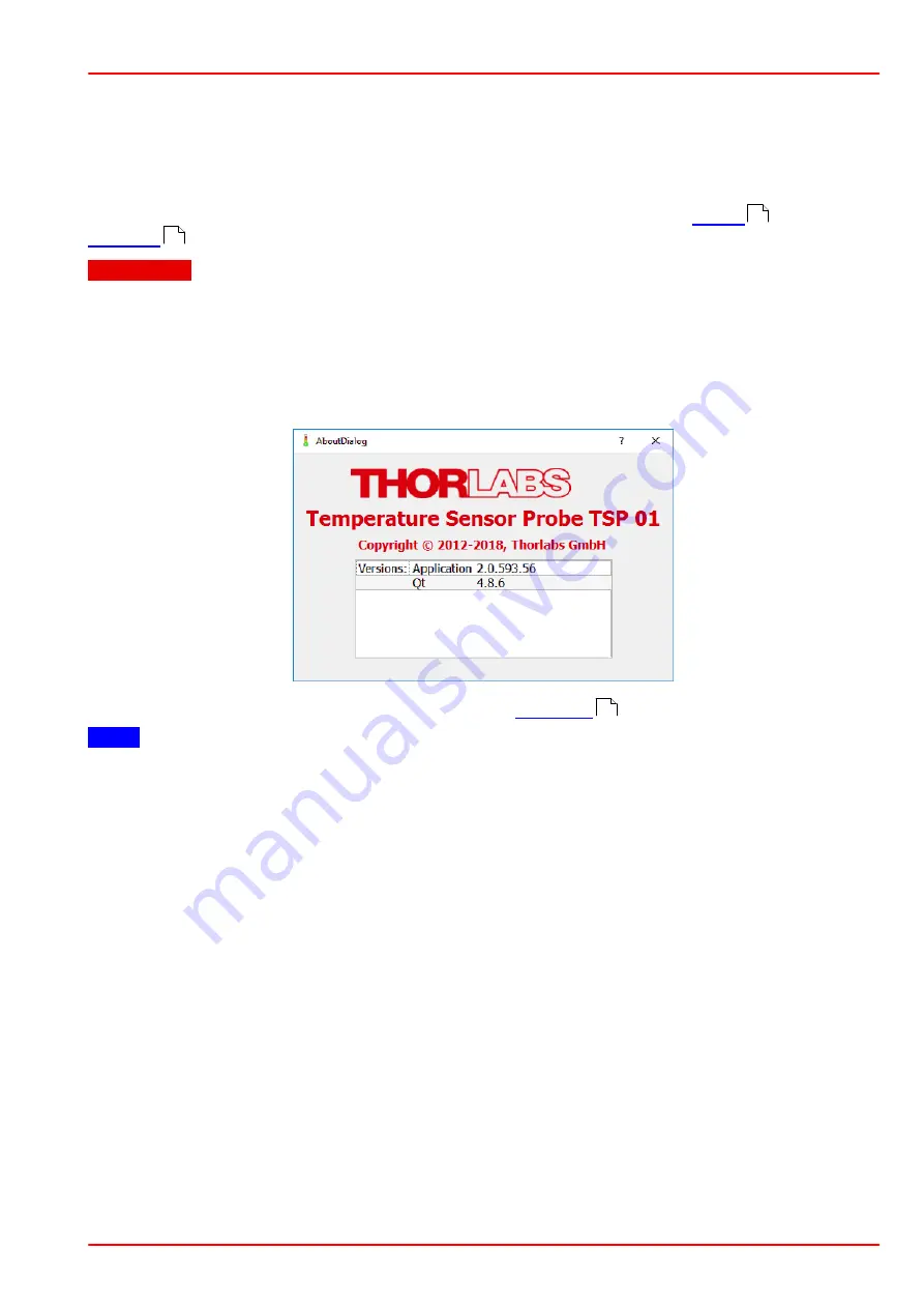 THORLABS TSP-TH Скачать руководство пользователя страница 31