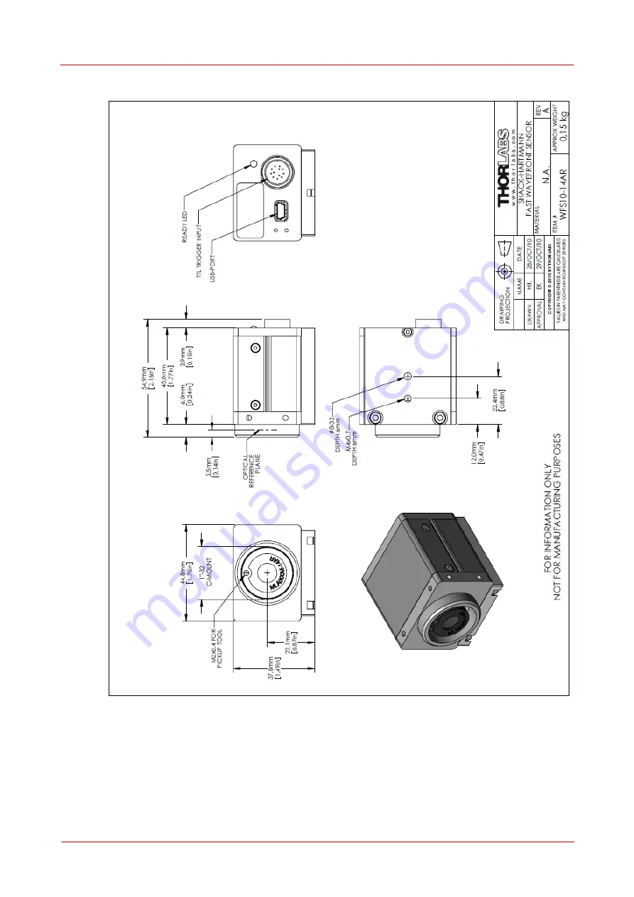 THORLABS WFS Series Operation Manual Download Page 148