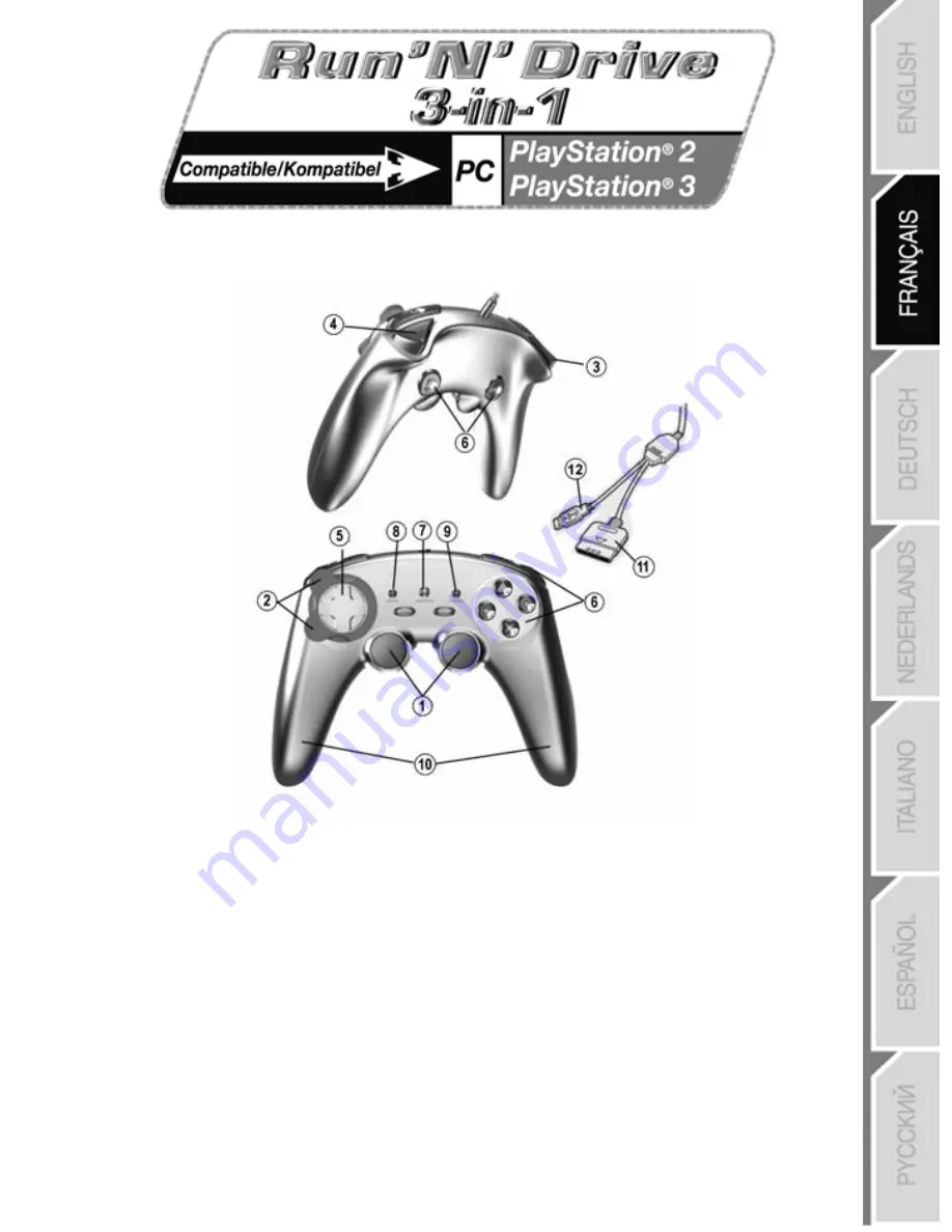 Thrustmaster RUN'N'DRIVE WIRELESS 3-IN-1 User Manual Download Page 14